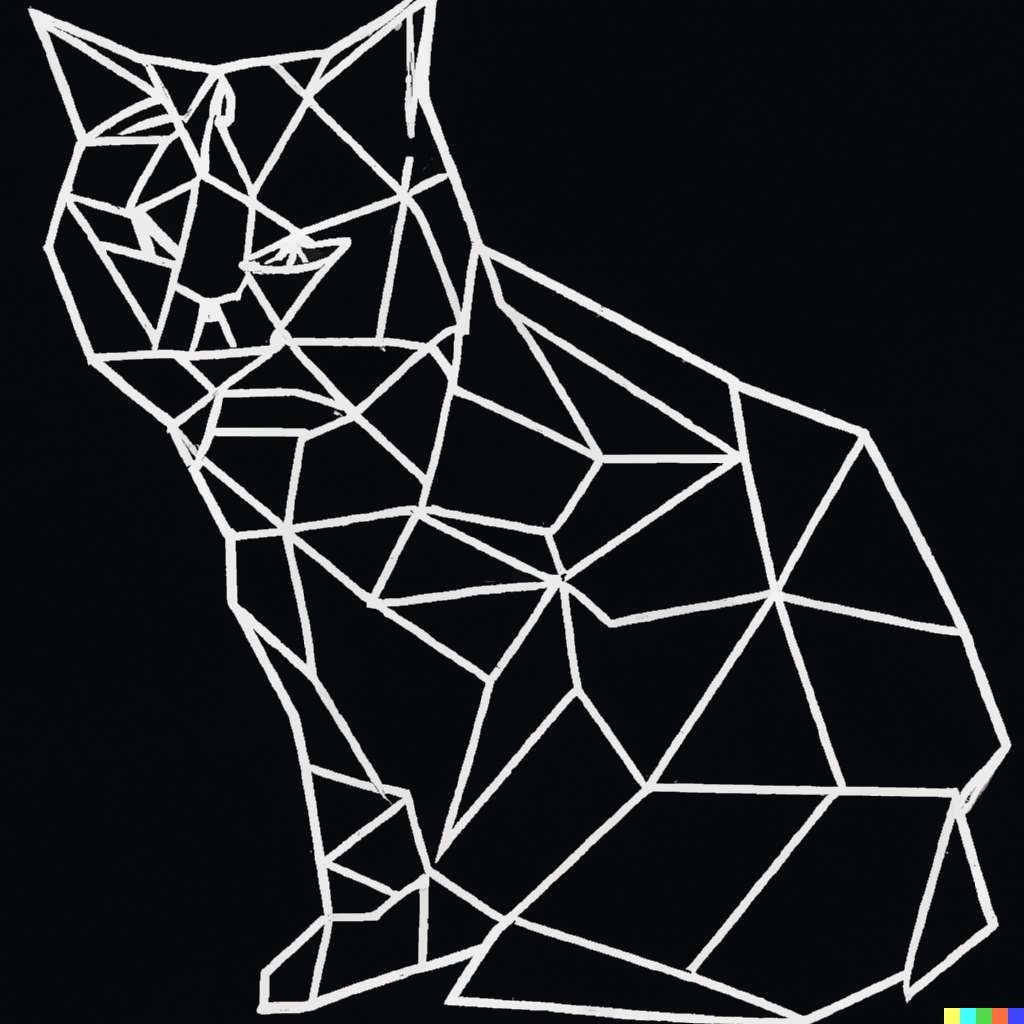 DALL·E 2023 04 18 10.20.54 voronoi diagram of a cat 1