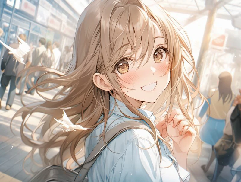 AI anime girlfriend image